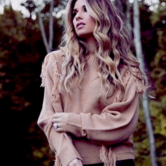 Kittenish Fringe Sweater - Picture 1 of 4